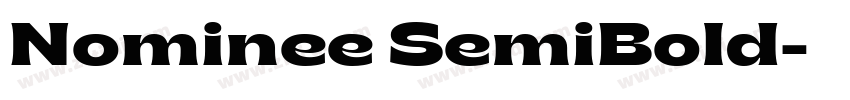 Nominee SemiBold字体转换
